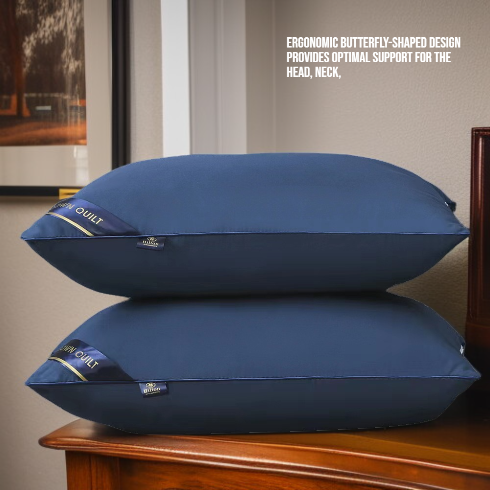  Luxury Hilton-Style Pillow Pair for Home & Guesthouse - Wholesale Gift Set