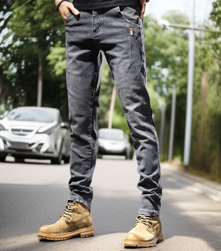 봄 가을용 남자 작은 발바지 스타일