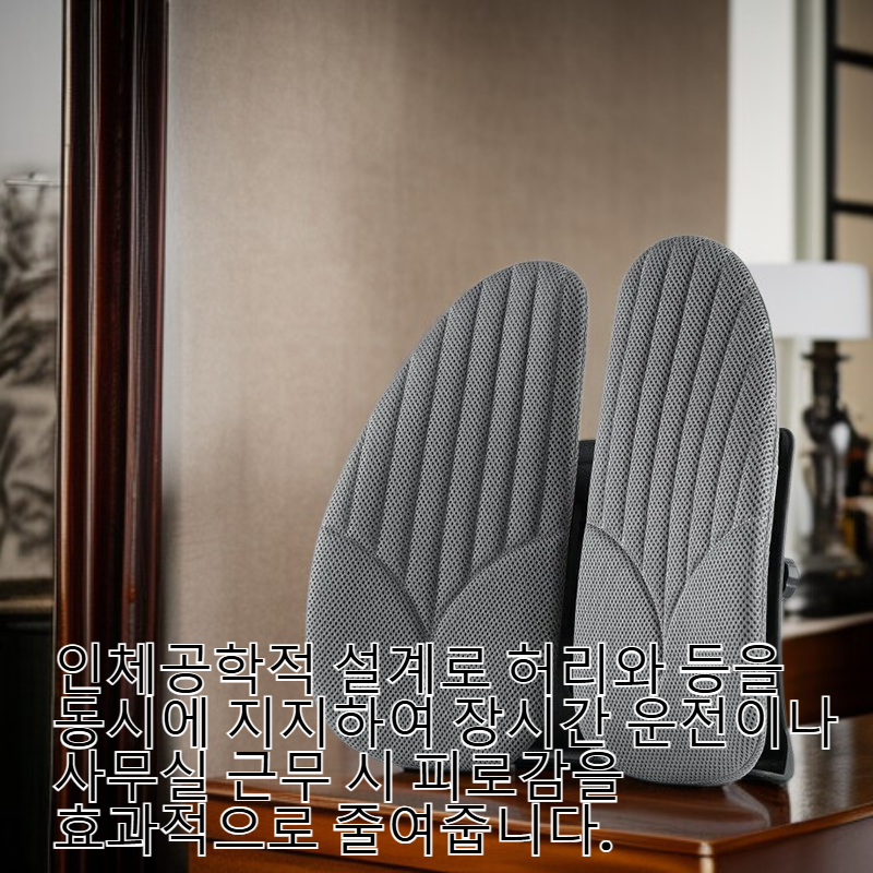 인체공학 사무실 등받이 베개