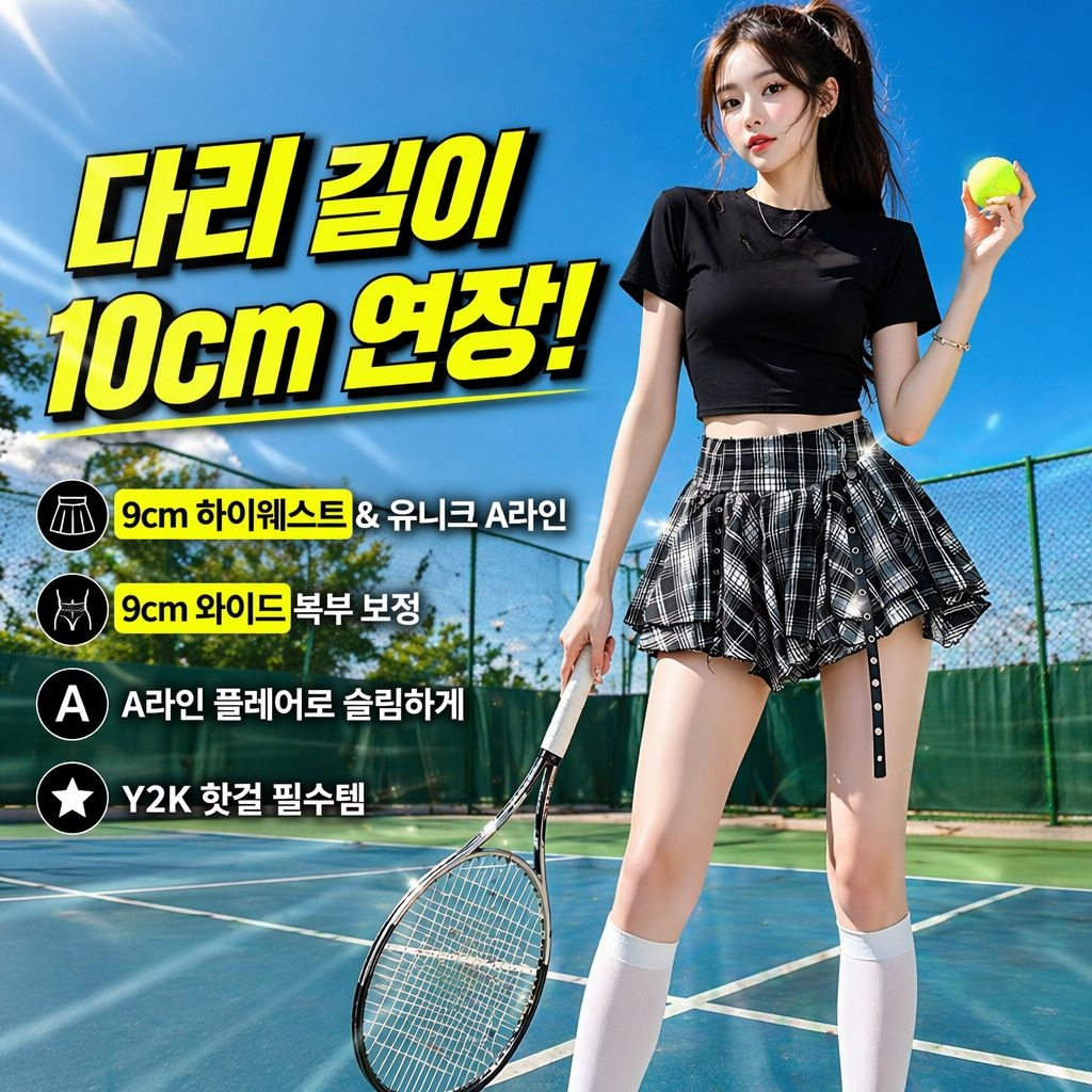 JK 퐁퐁 케이크 스커트 여학생 교복 치마