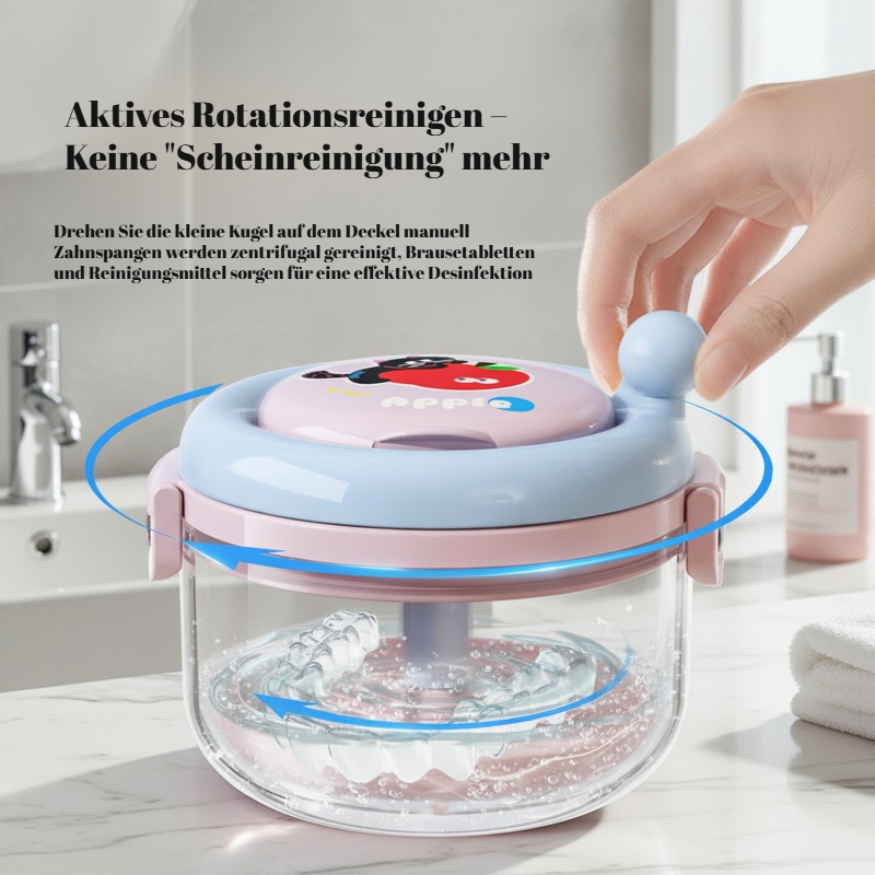 2-in-1 Handkurbel-Zahnspangereiniger