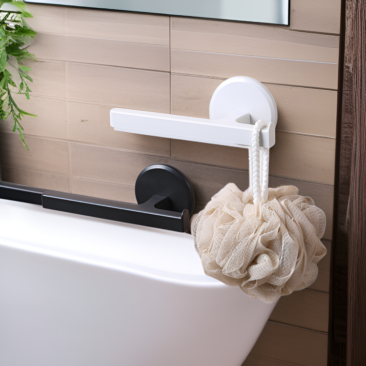 穴あけ不要タオルラック