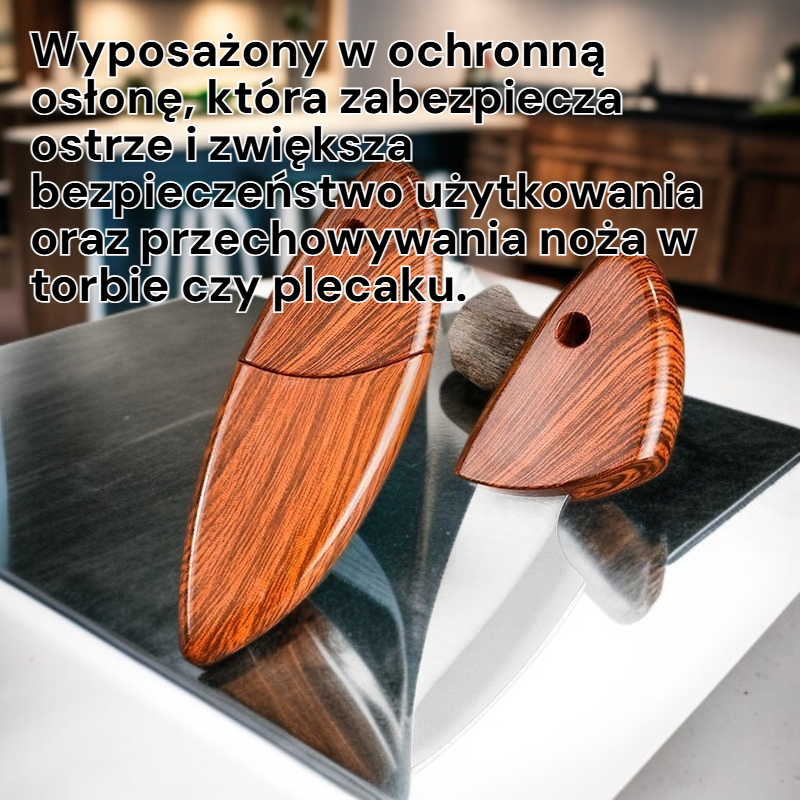 Przenośny nóż ze stali nierdzewnej z osłoną na ostrze, nóż do paczek i kuchni