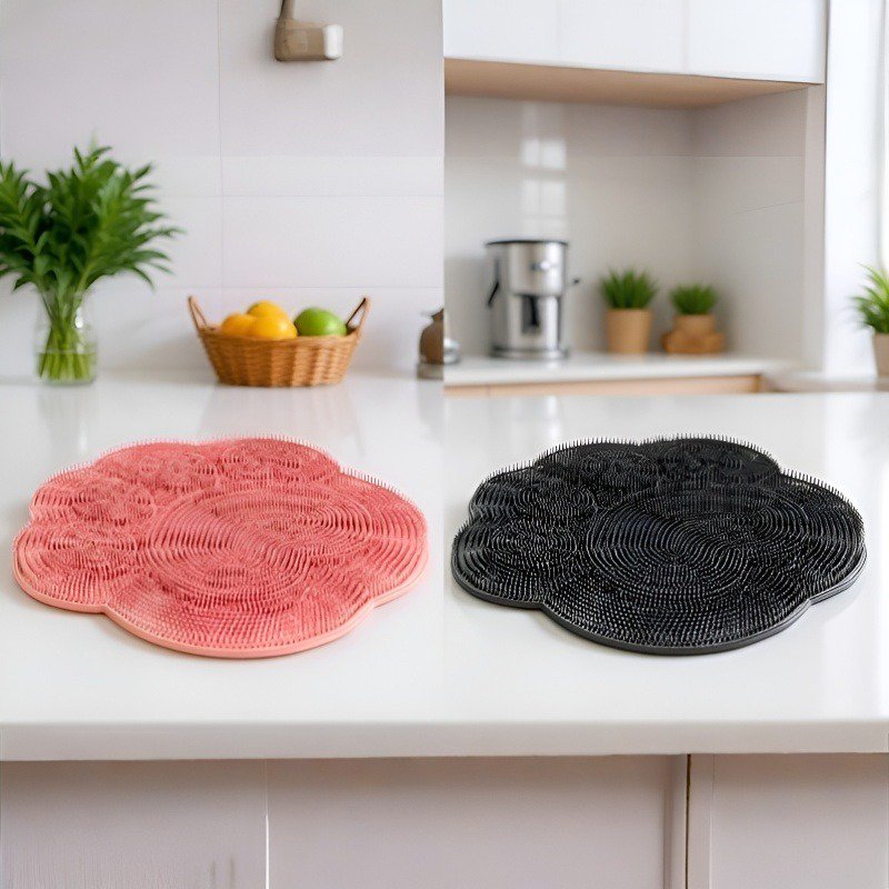 욕실용 실리콘 발 마사지 스크러버 브러시