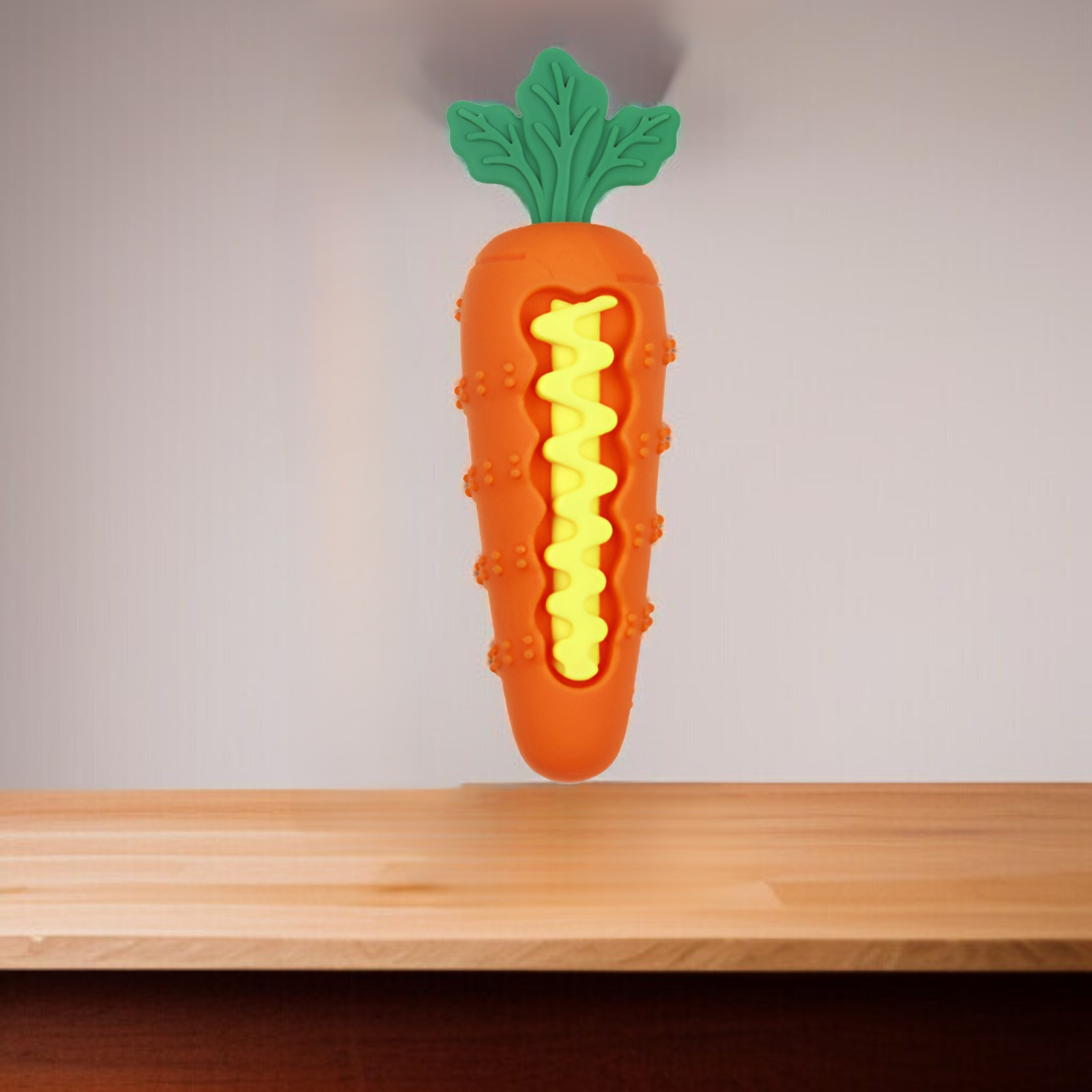 犬用歯固めおもちゃ 鳴るニンジン型 シリコン製 歯固めスティック 噛みつき防止 退屈しのぎ トレーニング ペットおもちゃ