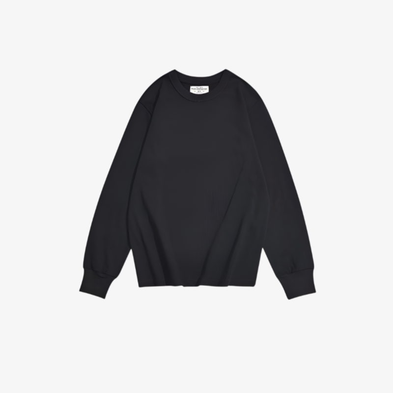 秋冬新作 280gヘビーウェイト無地長袖Tシャツ シンプルインナー