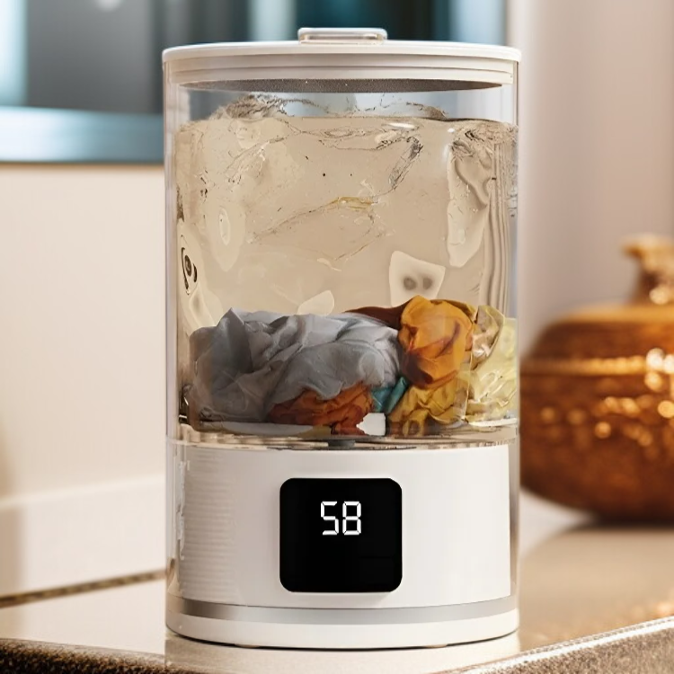 Lavadora pequeña ideal para viajes y espacios reducidos