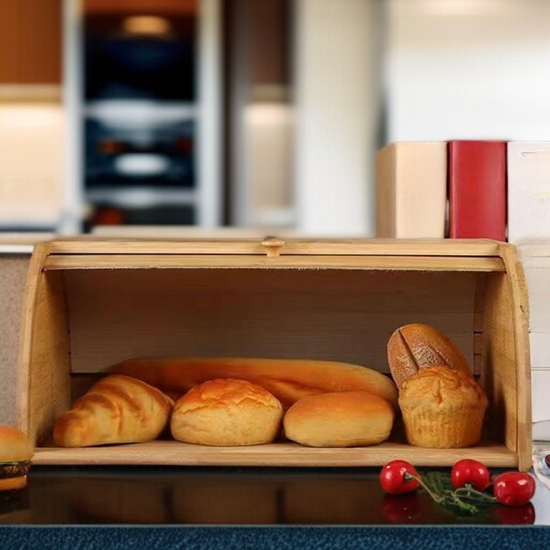 빵 신선도 유지용 나무 보관함