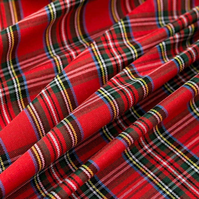 Red Plaid Tablecloth Fabric