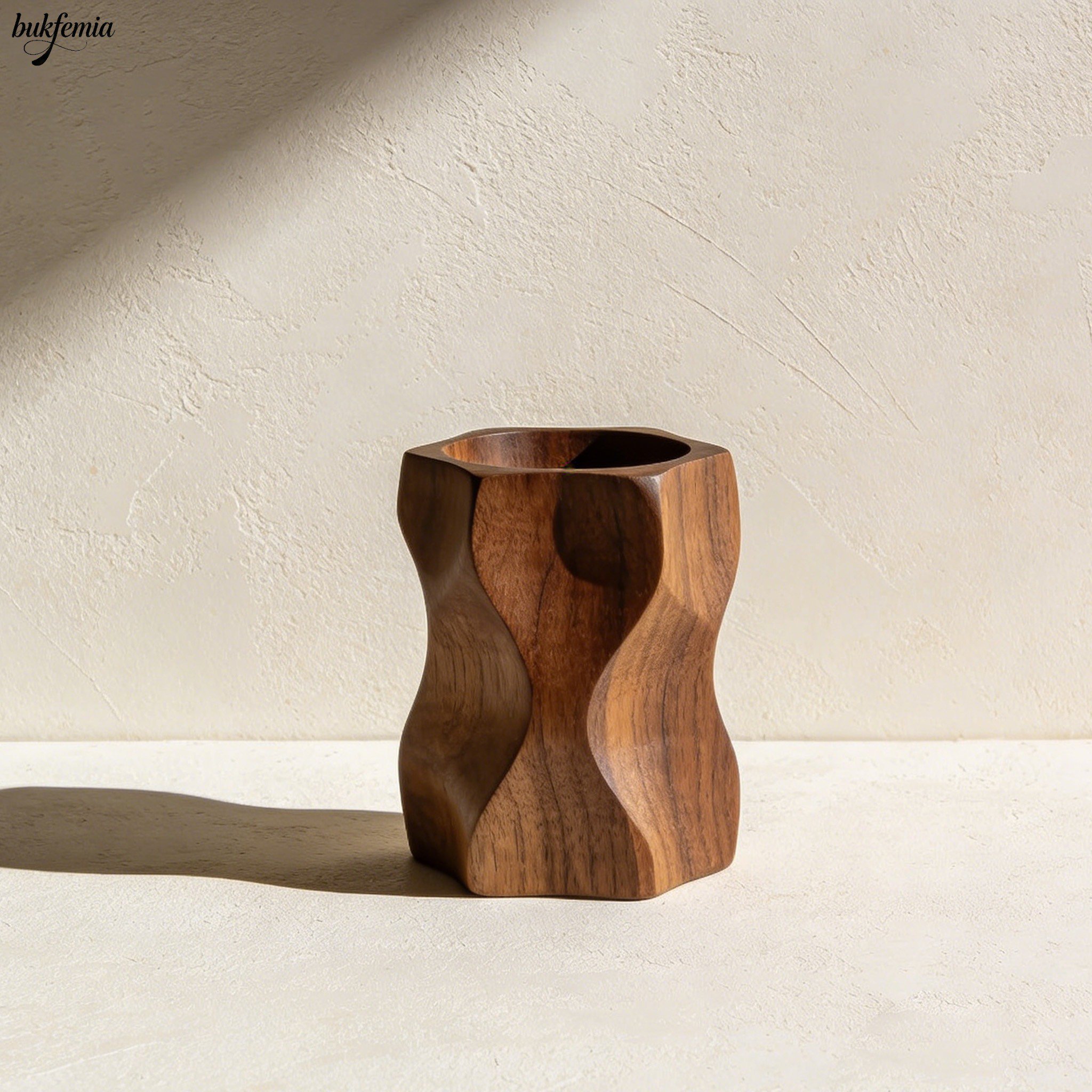 Elegant wooden pen holder collection for office