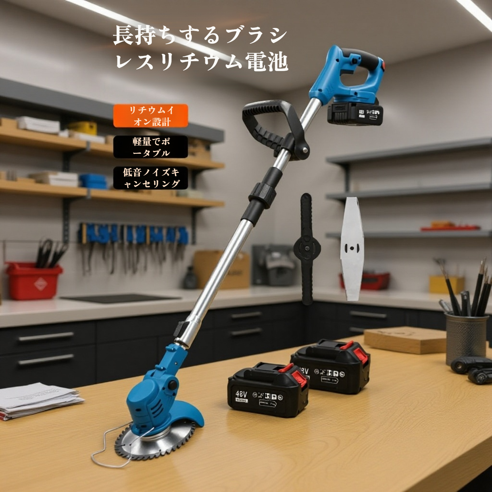 小型家庭用手持電動草刈り機