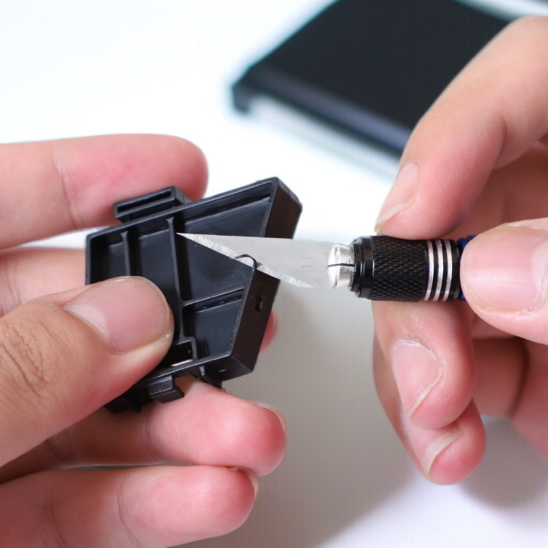 ハンドモデル彫刻ペン フルメタル・ワイドブレード・カッティングナイフ 手彫り工具セット