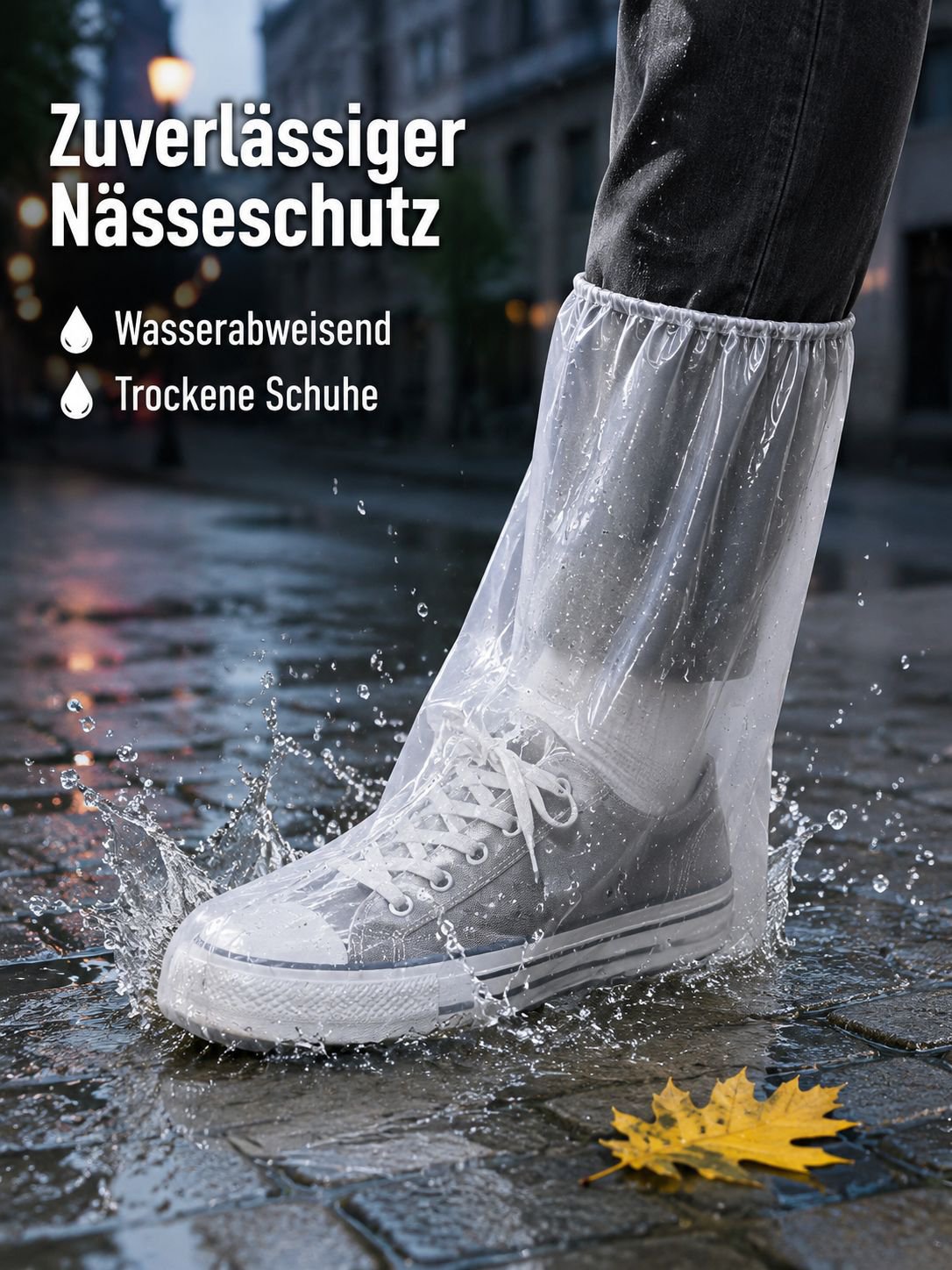 Wasserdichte, rutschfeste, extra dicke, hohe, Einweg-Überschuhe