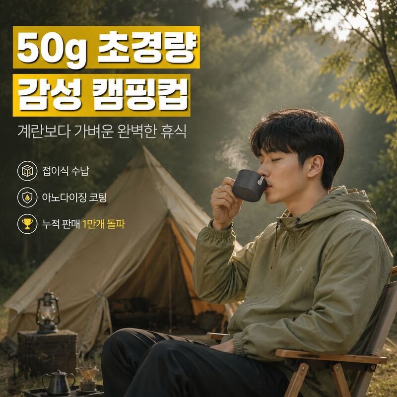 야외 휴대용 알루미늄 컵 캠핑 다용도 물컵 미니 와인잔