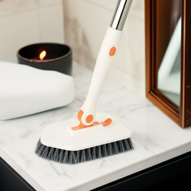 가정용 욕조 브러쉬 다용도 트리플 욕실 청소 브러쉬 바닥 타일 브러쉬 파도 욕조 청소 도구