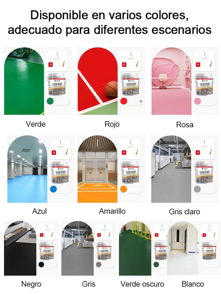 Pintura epoxi para suelos al agua - Superresistente al desgaste