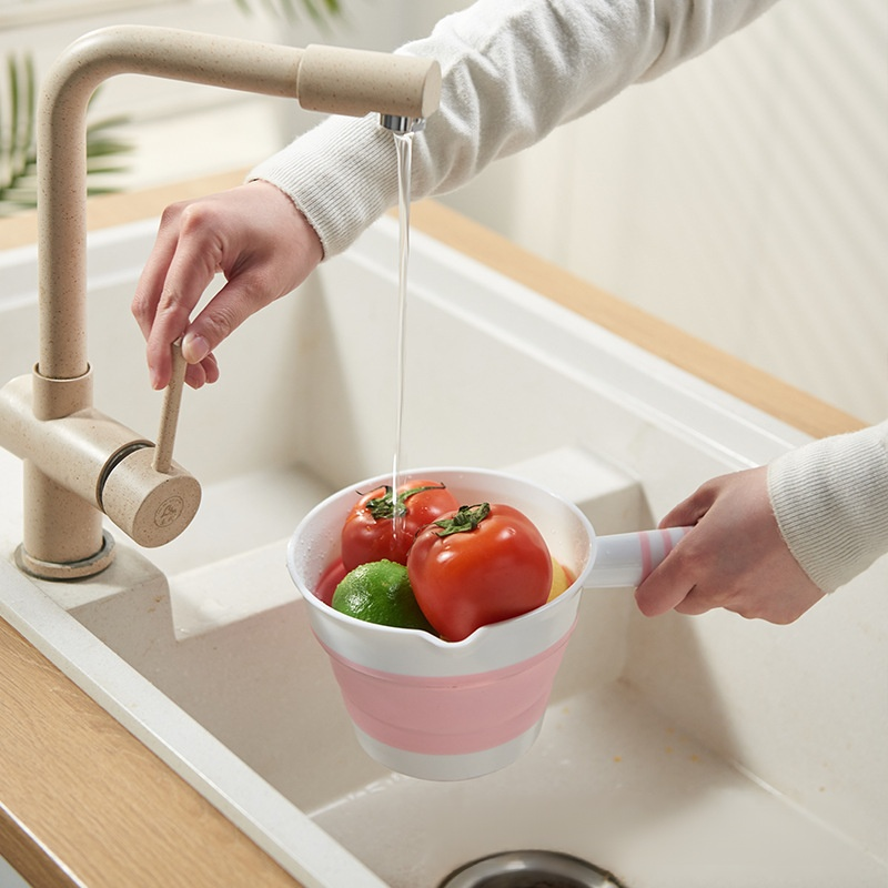 Cucharón de silicona multifuncional plegable y colgable