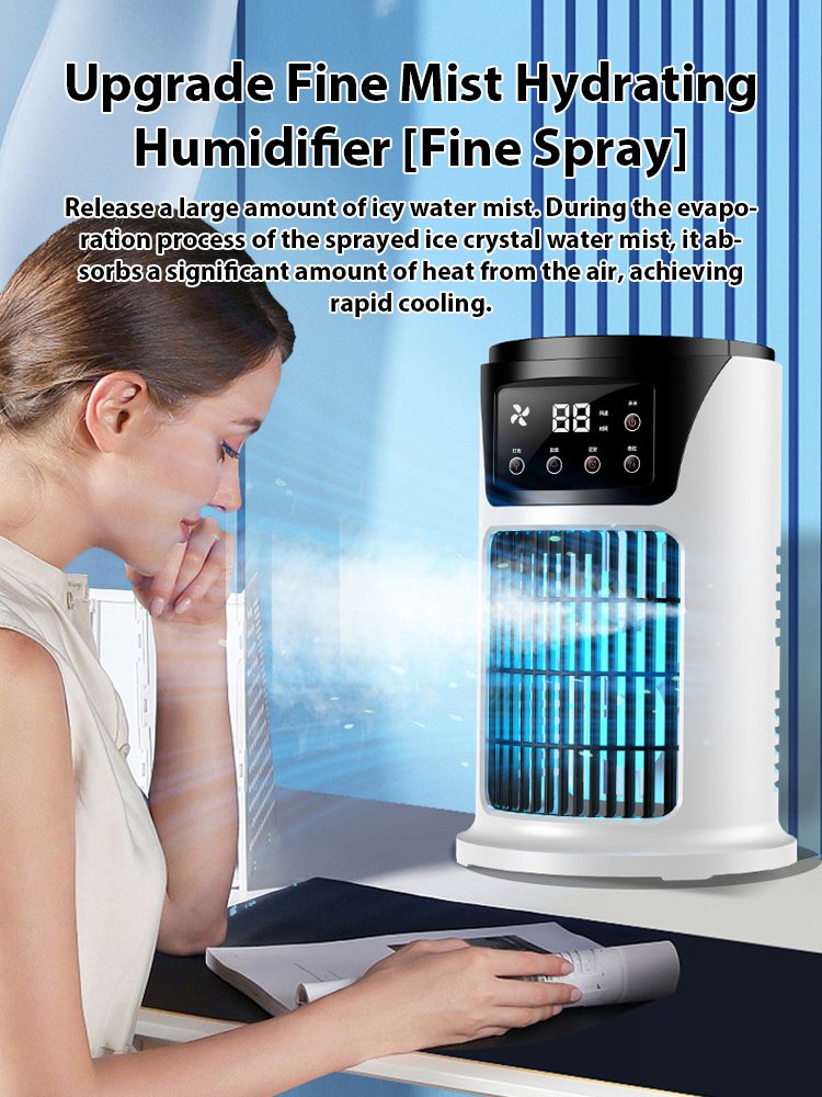 New Desktop Silent Cooling Fan with Night Light
