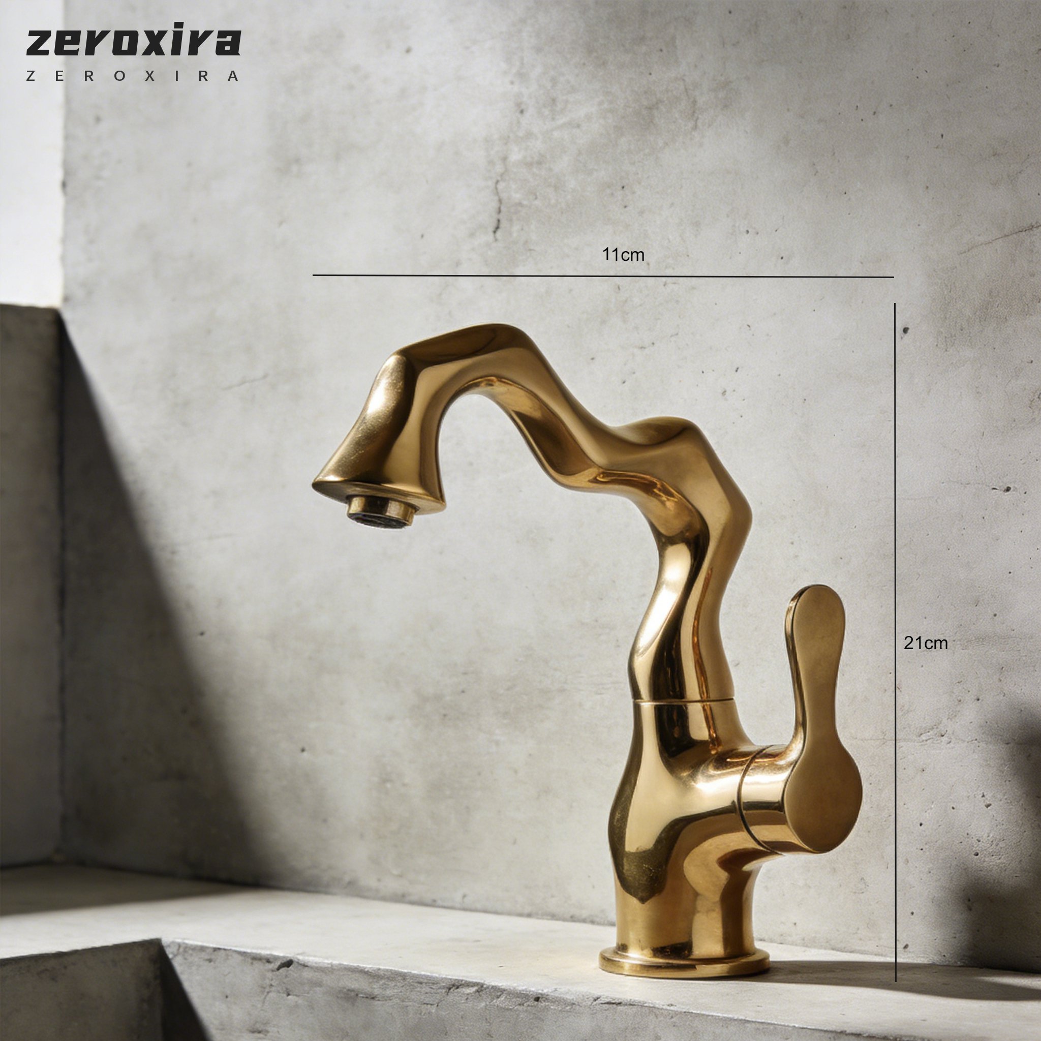 Pflegeleichter Edelstahl Wasserhahn