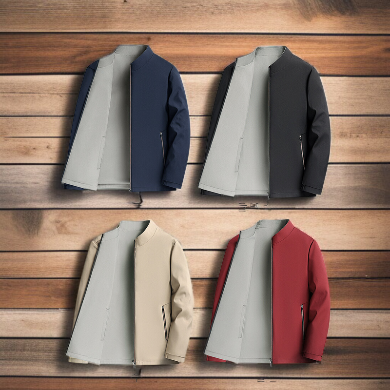 봄 남자 차이나 재킷 양면 비즈니스 봄가을 아우터 상의 아빠룩 양면