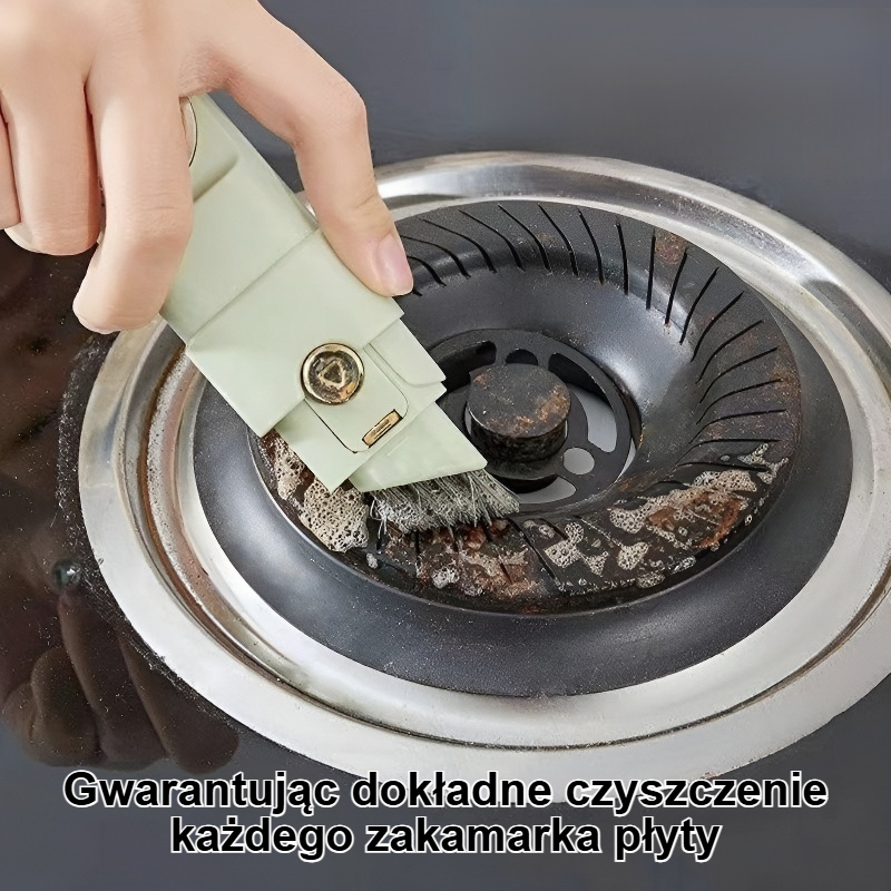Wielofunkcyjna szczotka czyszcząca do płyt kuchennych