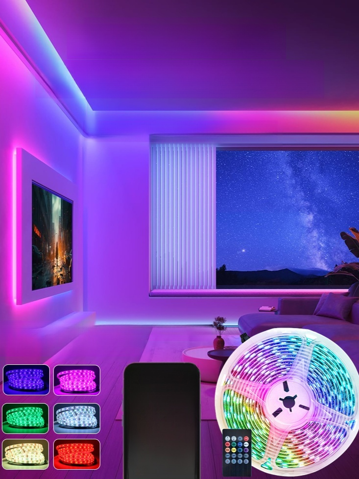 七色ローボルテージLEDテープライトセット