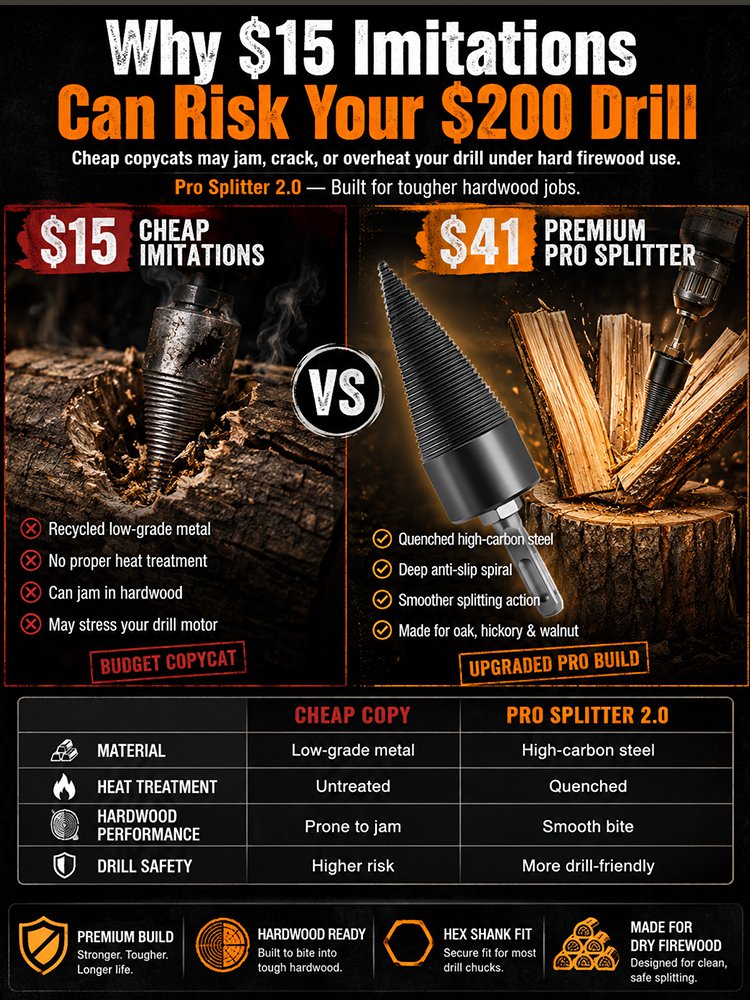 Multifunctional Firewood Splitting Drill Bit