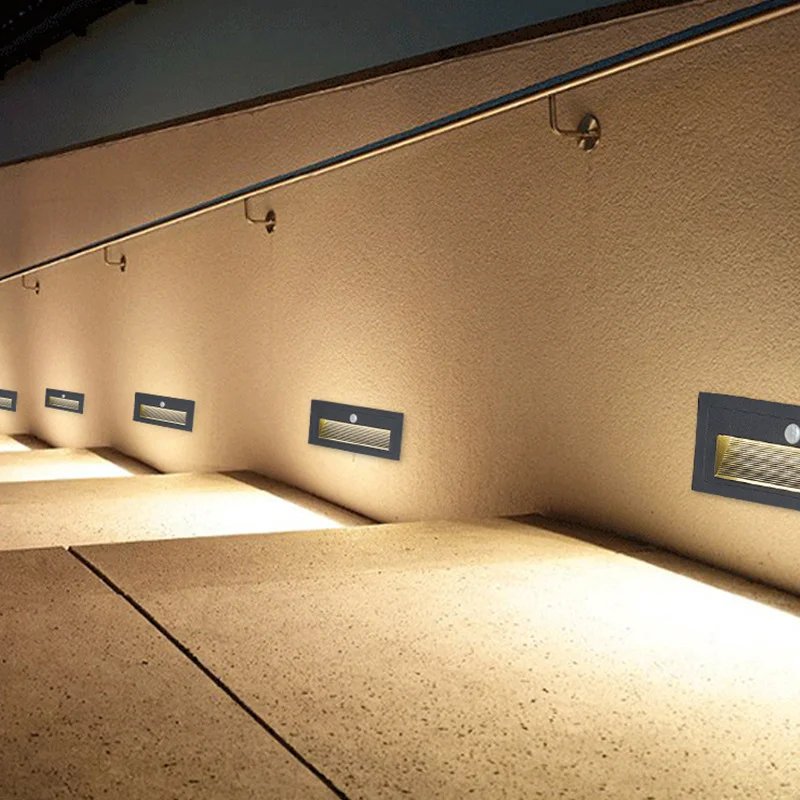 防水智慧嵌入式運動感測器踏步燈