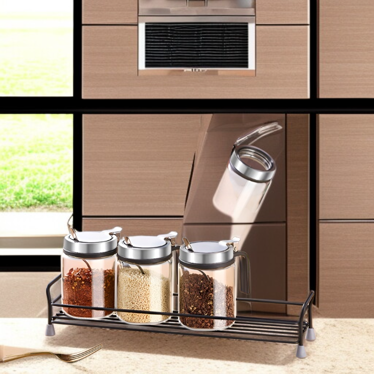 주방 인테리어에 어울리는 유리 양념통