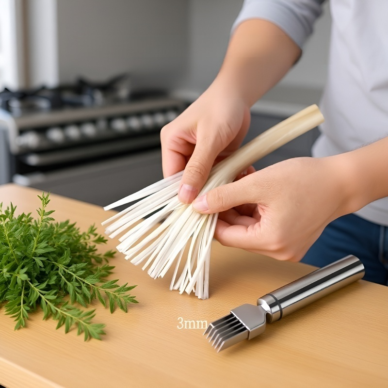 Kitchen Multifunctional Stainless Steel Onion Slicer