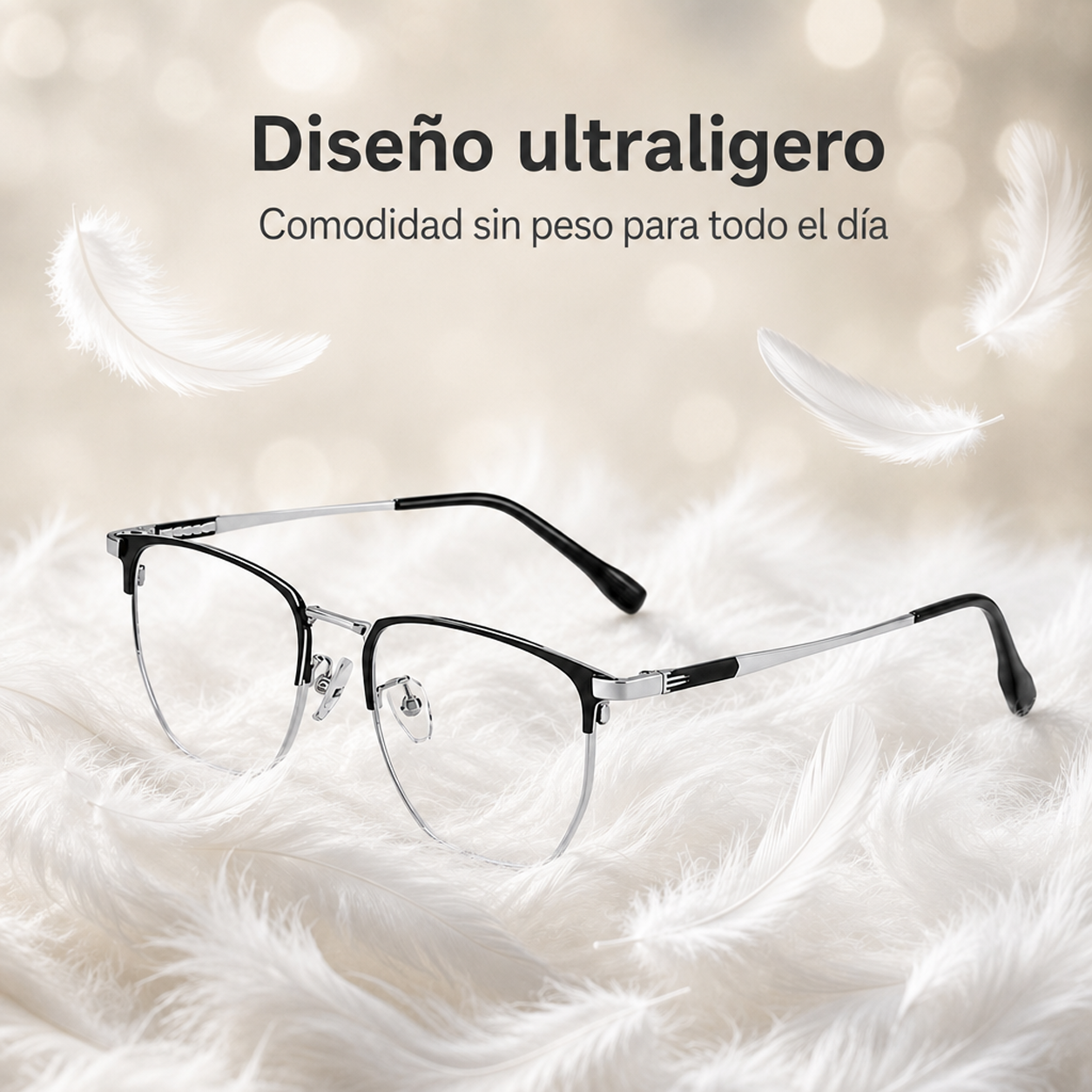 Gafas de lectura ultraligeras sin montura completa
