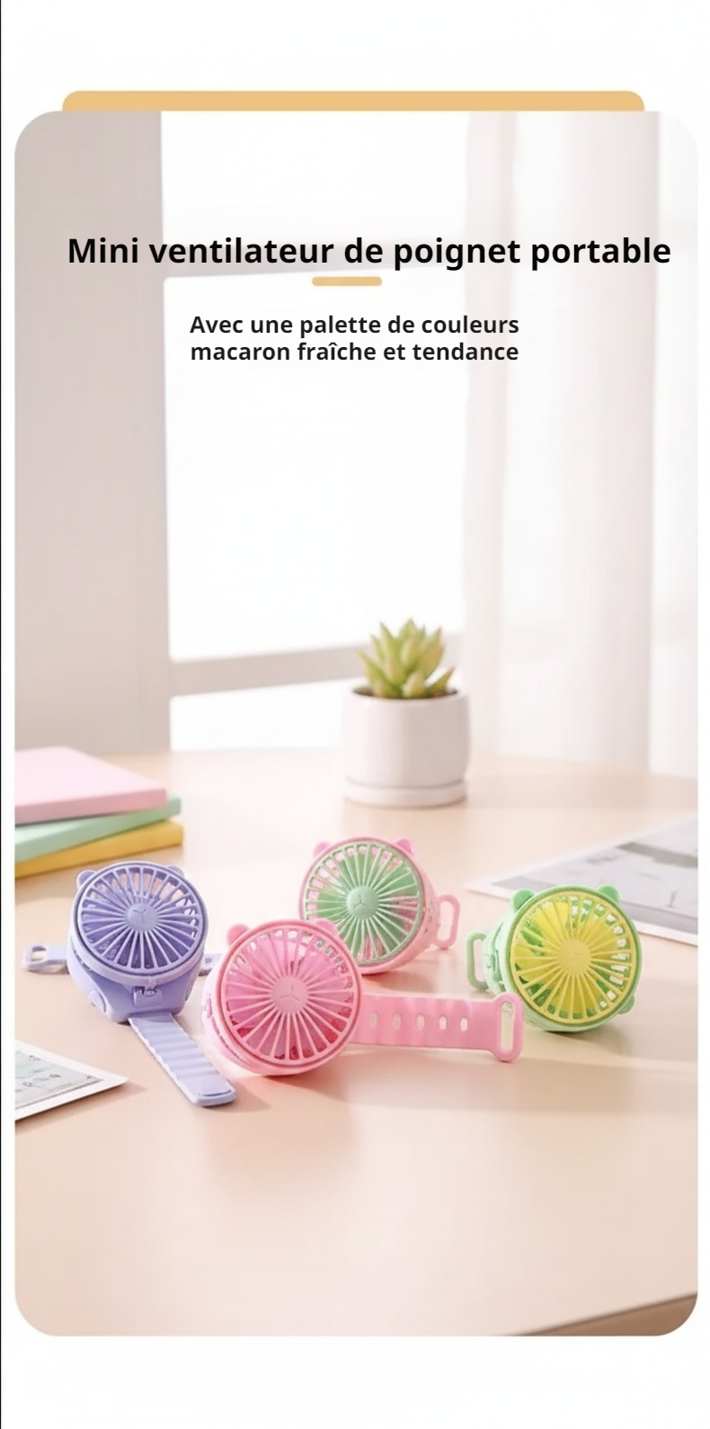 Petit ventilateur portable pour poignet