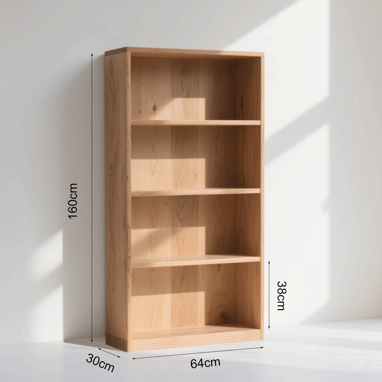 Umweltfreundliches Bücherregal aus FSC-zertifiziertem Holz