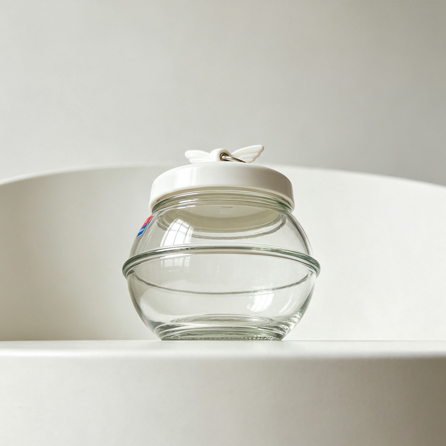 Angel Wings Glass Sealed Jar