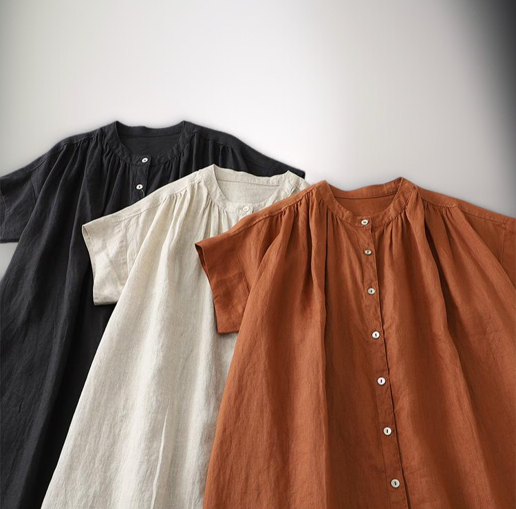 여성 캐주얼 반팔 원피스 착장 이미지