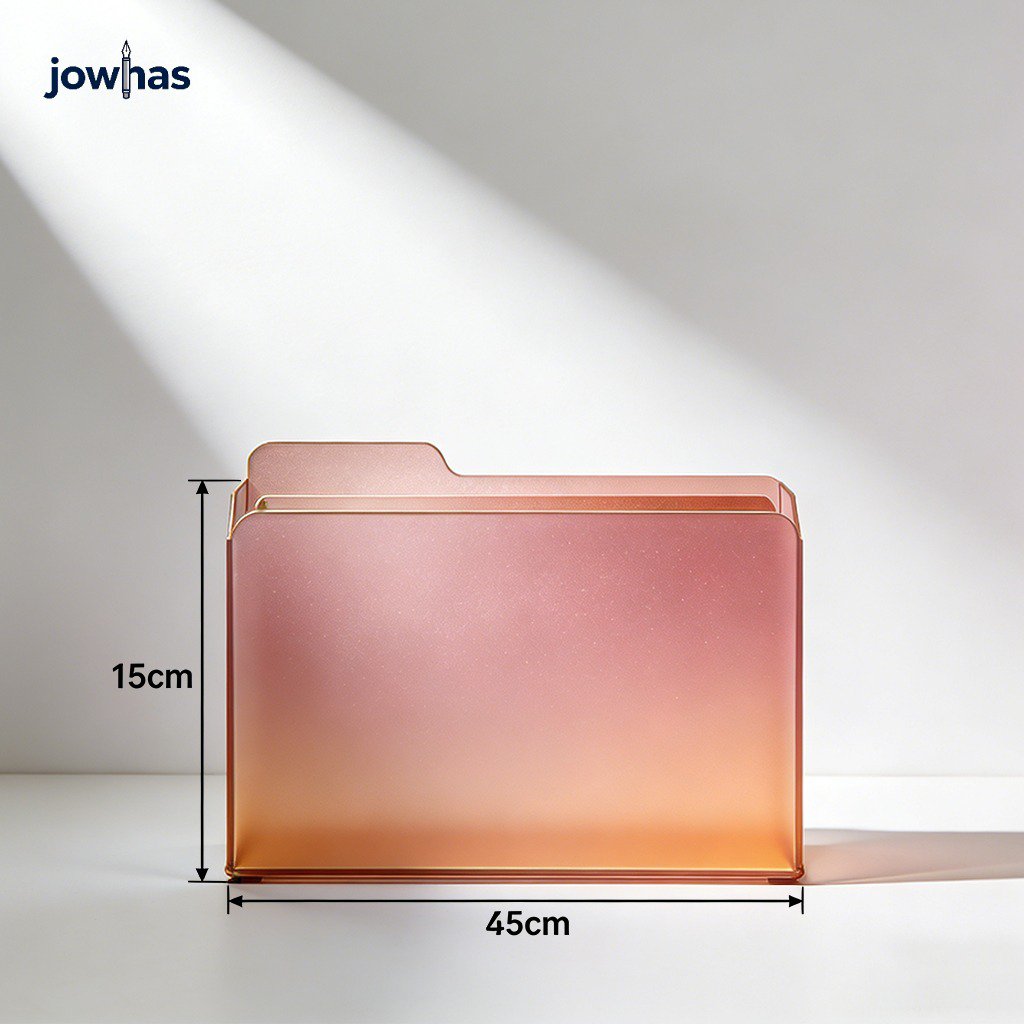 Vista lateral del organizador de archivos vertical