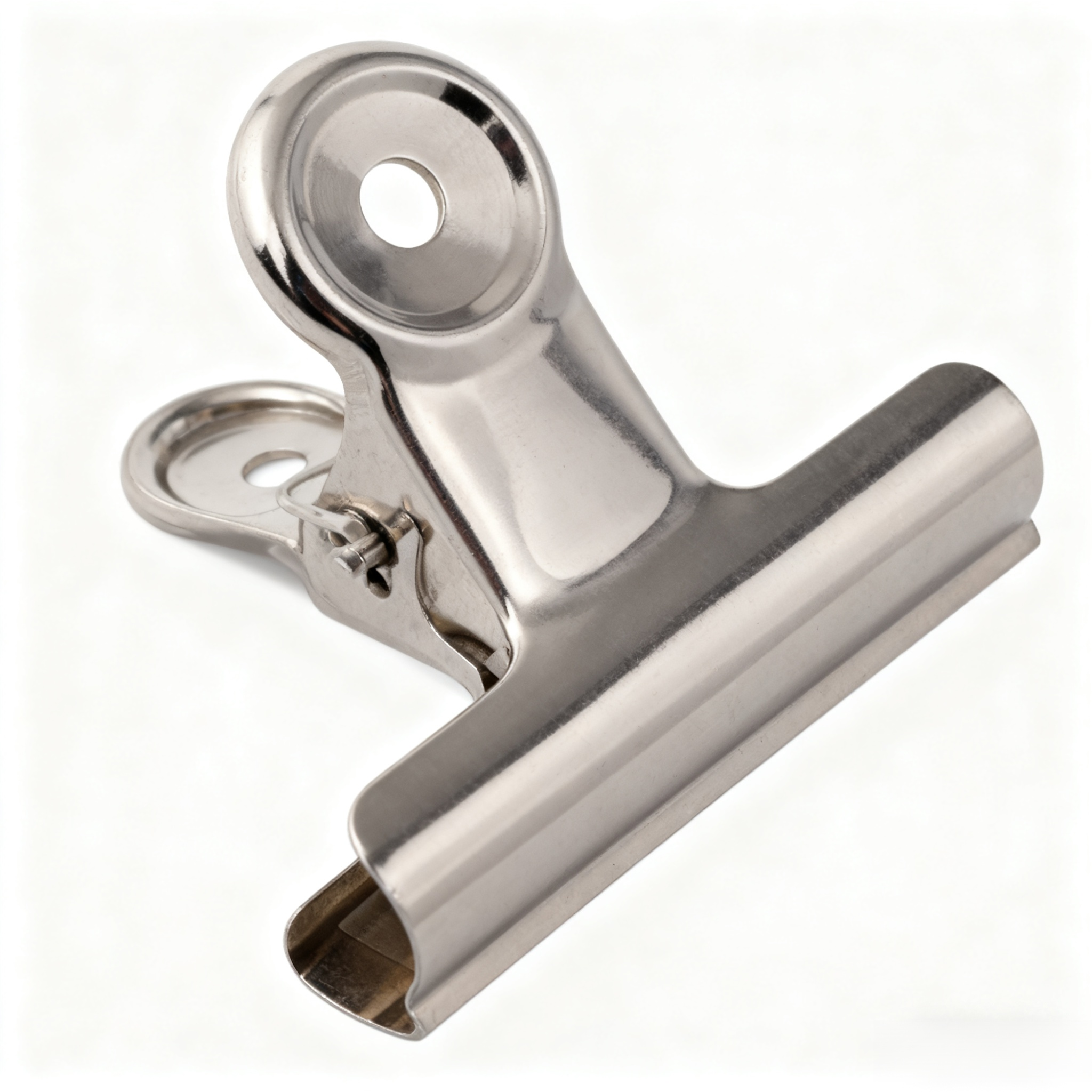 Carpeta metálica para recibos en escritorio de oficina