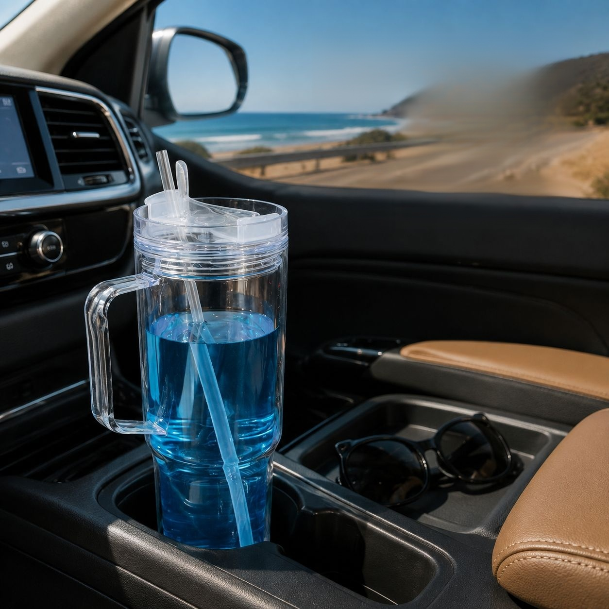 40oz Double-Layer Straw Cup