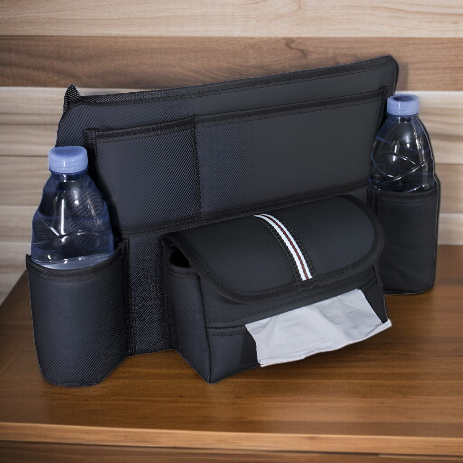 多機能車用シート間収納バッグ・車載アームレストティッシュボックス・車内ドリンクホルダー