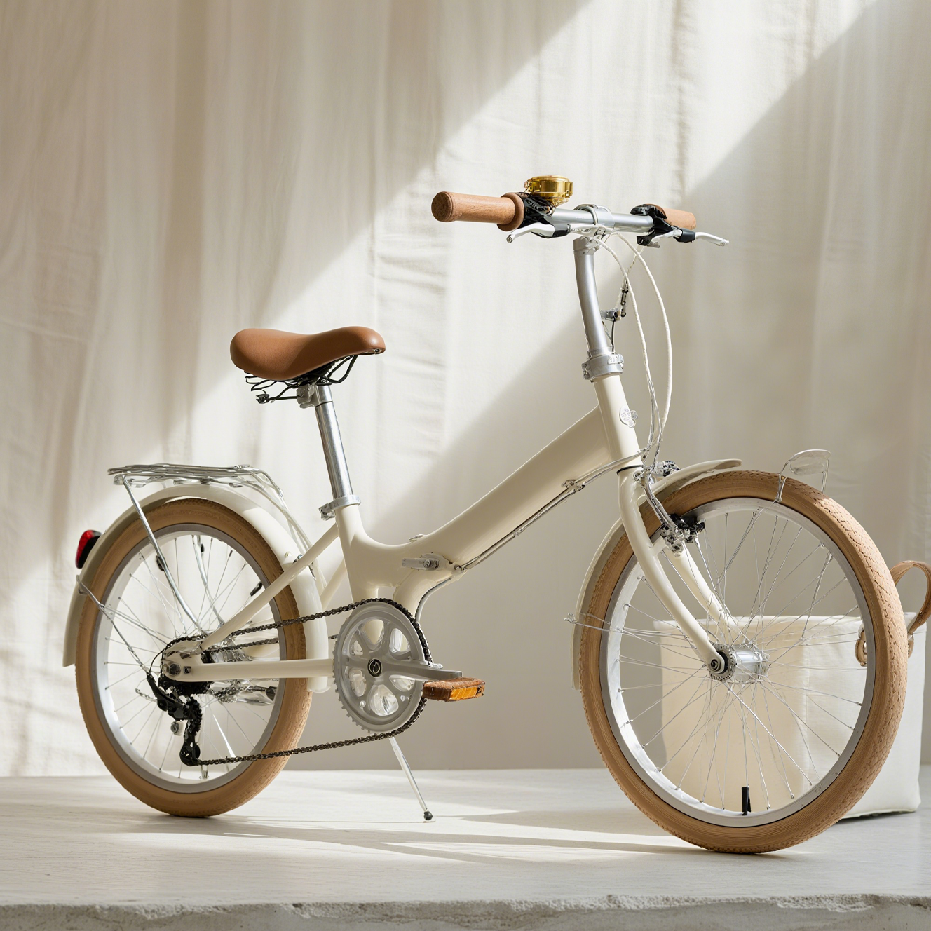 Bicicleta infantil con cuadro de acero al carbono resistente