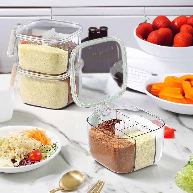 輕奢多格密封調味罐