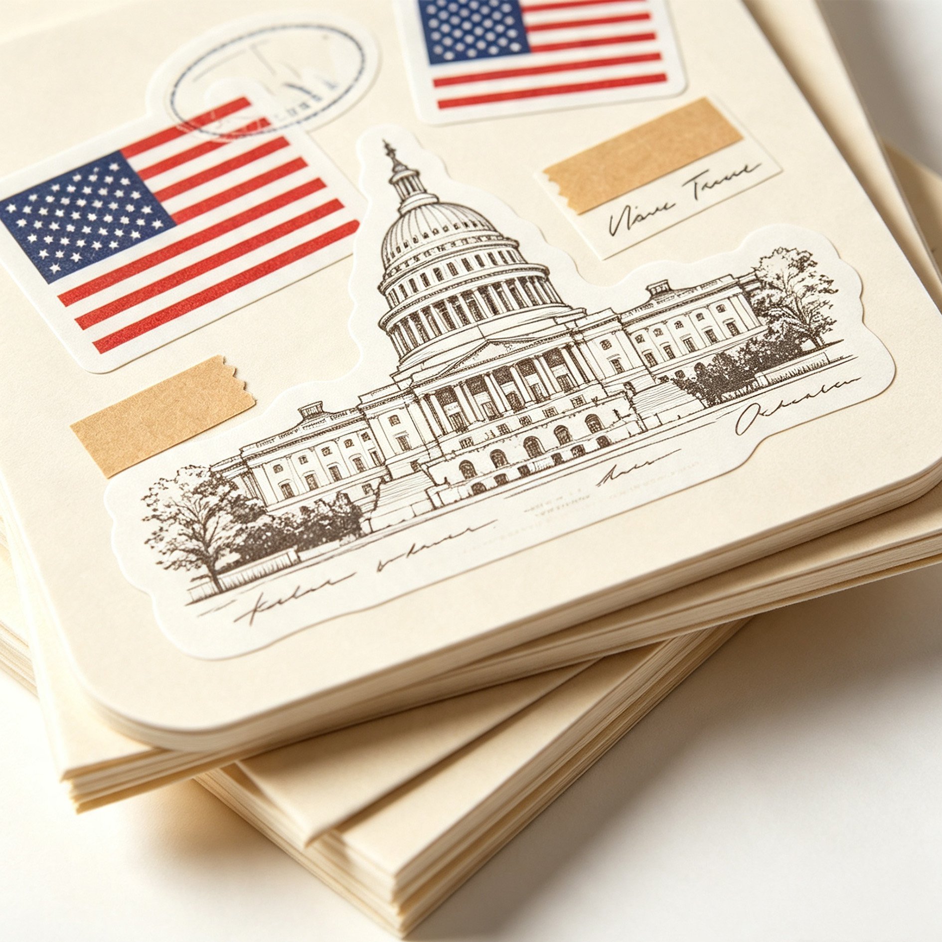 American Sticker Notebook
