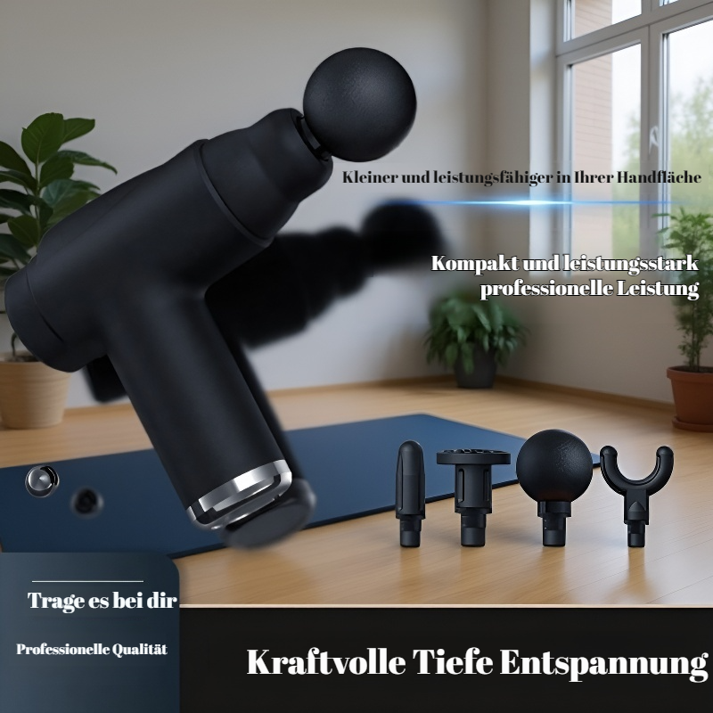Mini tragbare leise Faszien Massagepistole, Nackenmuskel-Relaxgerät für Zuhause