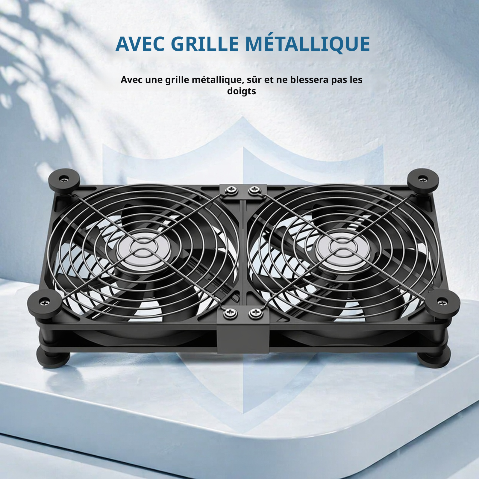 Ventilateur de bureau pour refroidissement de routeur sans fil