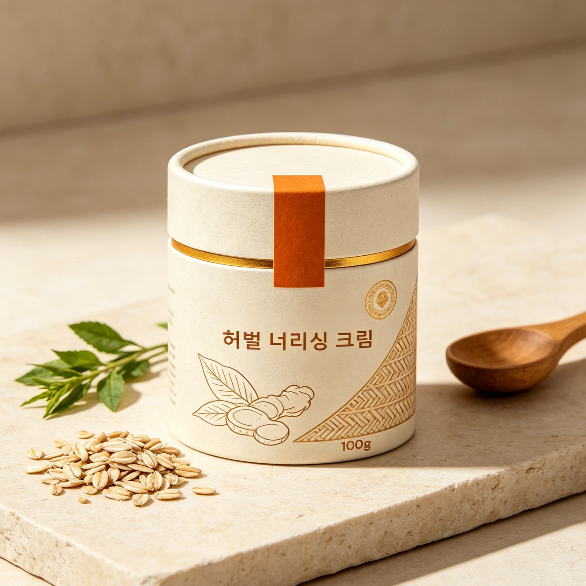 천연 허브 성분이 담긴 영양 크림