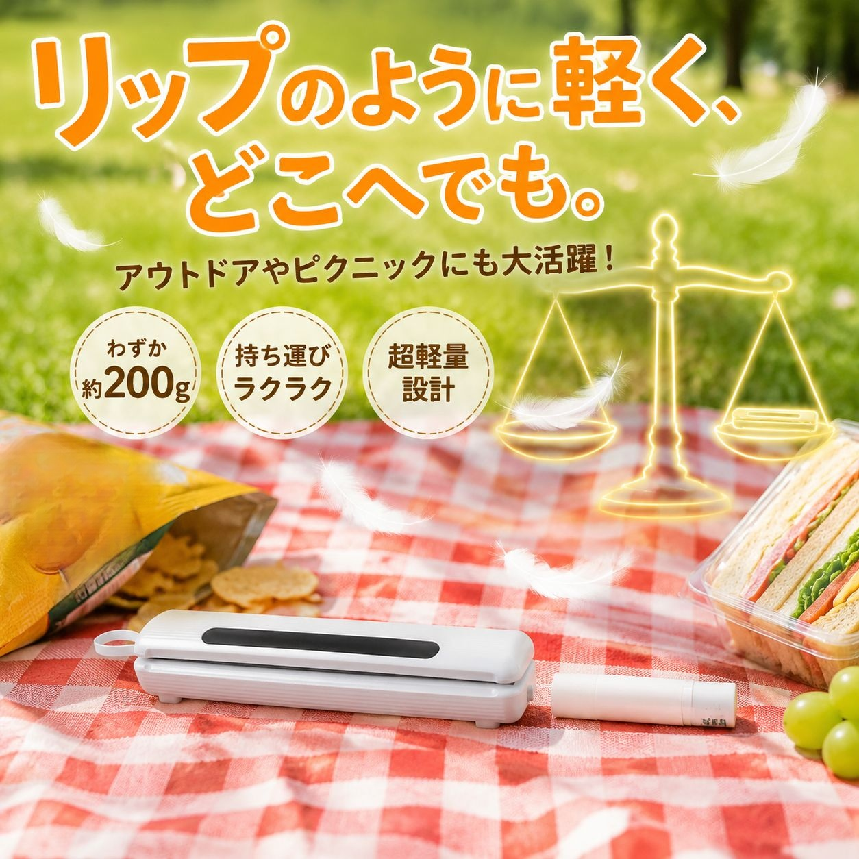 ワイヤレス携帯シーラーコンパクト家庭用