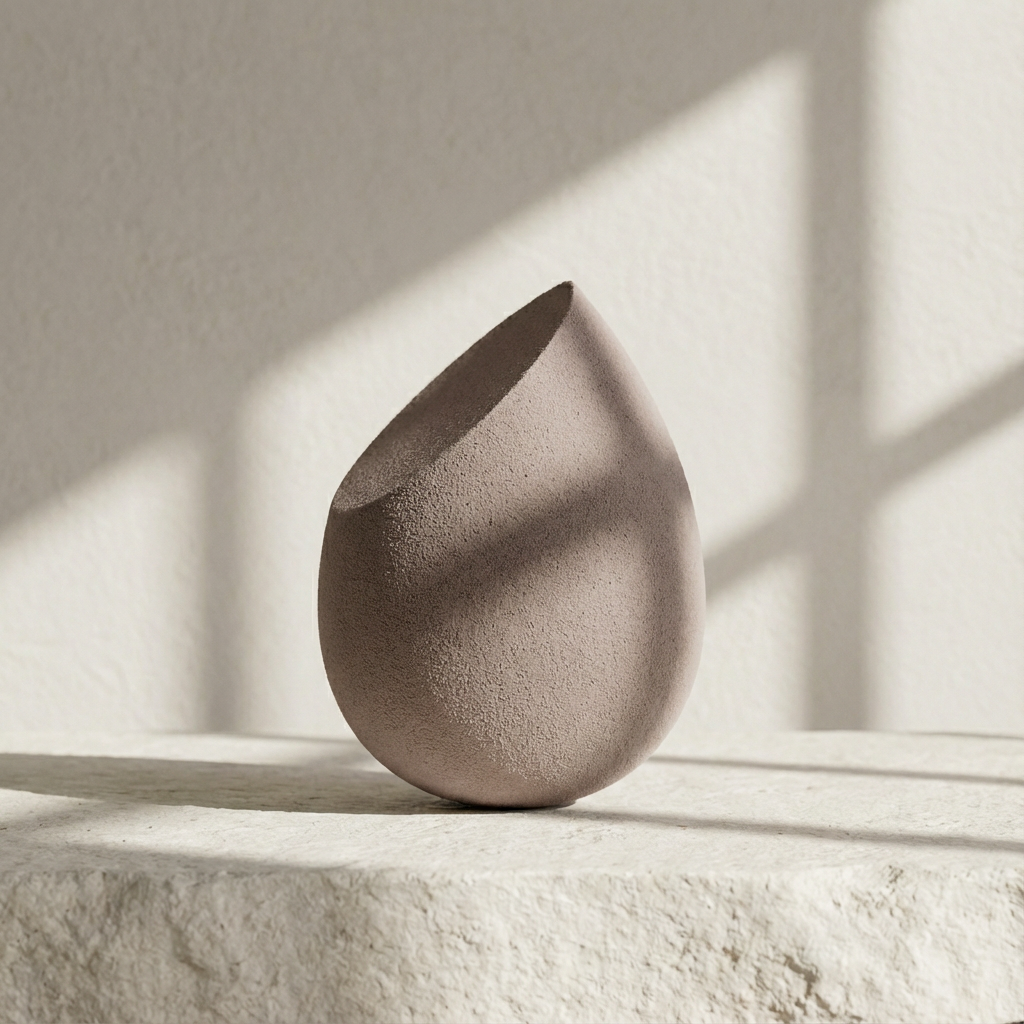 ฟองน้ำแต่งหน้า ทรงหยดน้ำ ตัดขอบ