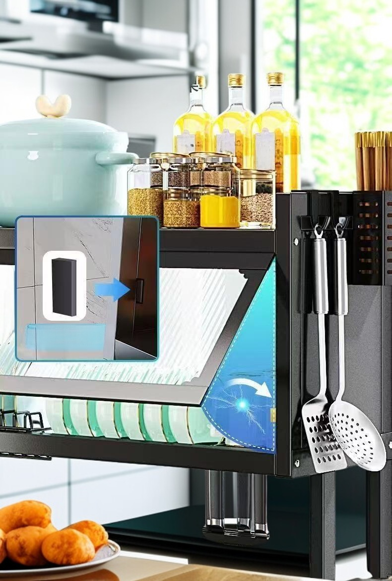 ชั้นวางเครื่องครัวสแตนเลสคุณภาพสูง