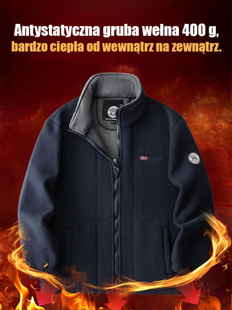 Dwuwarstwowa kurtka polarowa dla mężczyzn