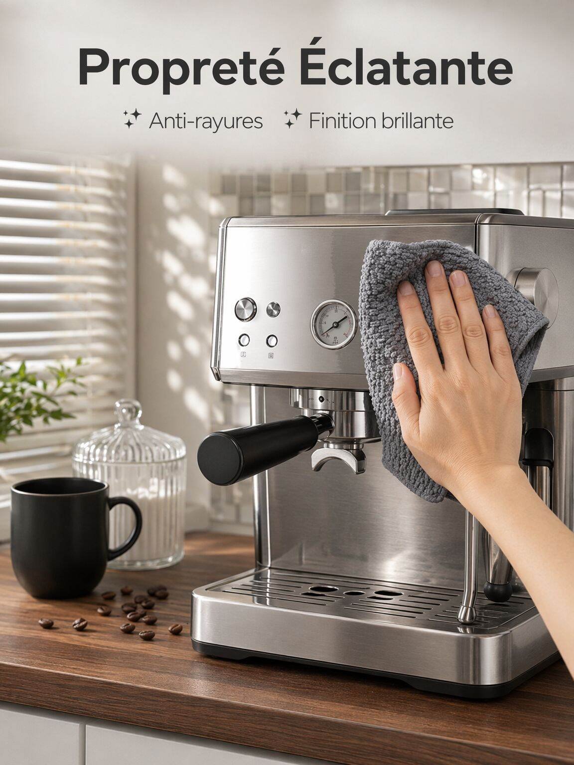 Chiffon absorbant et résistant pour cuisine